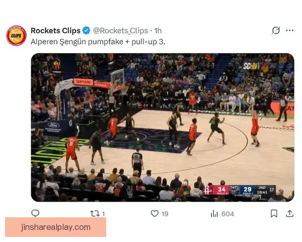 申京轰36+14+7+3+3创历史首人 火箭媒体称其非卖品